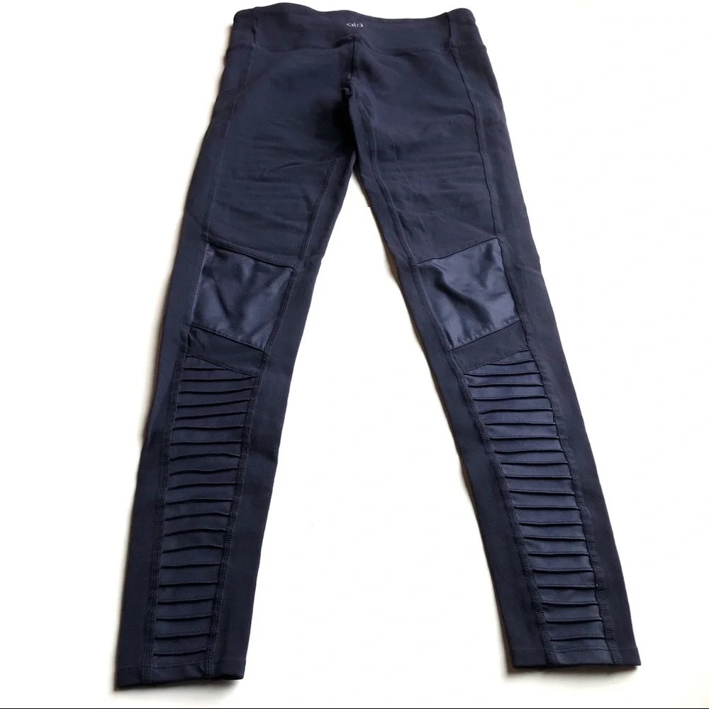Alo Yoga Moto Leggings Navy